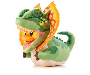 TUBBZ Peluche: Jurassic Park - Dilophosaurus Juguete Coleccionable de Pato de Goma de Peluche Disfrazado