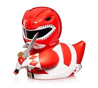 TUBBZ Red Ranger - Figura Coleccionable de Pato de Goma de Vinilo - Producto Oficial de Power Rangers - TV, películas y Videojuegos para niños