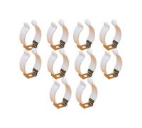 Tube Clamp, 10 Piece Stainless Steel U Tube Clamp, Hose Clamp,Can Be Used to Reinforce Tools and Pipes to Prevent Collapse