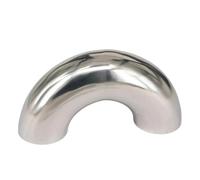 Tube O.D 32mm 304 Stainless Steel Weld 180 Degree Bend Elbow Pipe Fitting For homebrew Dairy Product