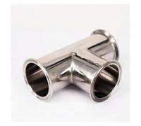 Tube O/D 76mm Tri Clamp 3" Ferrule O/D 91mm Tee 304 Stainless Steel Connector Pipe Fitting