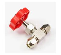 Tube OD 10mm Nickel-Plated Brass Needle Valve