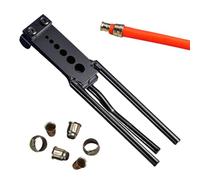 Tube Rounder - 24x4cm 6-Hole Tubing Repair Plier for Refrigeration, Plumbing with Manual Rounding Function, Pipe Repair Tool for Copper and Aluminum Pipes, Sturdy Steel, Handheld Use