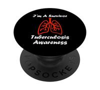 Tuberculosis Quote I'm a Survivor Tuberculosis Awareness PopSockets PopGrip Adhesivo