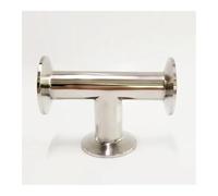 Tubería de 76 mm de diámetro exterior x 7,62 cm con triple abrazadera en T de 3 vías SUS 304 de acero inoxidable para cerveza casera y vino