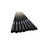 Tubería de acero compuesta recubierta de polietileno, conducto de telecomunicaciones revestido y recubierto de PE for protección de cables de fibra óptica(100x114x1.9mm/3.9x4.5x0.08in)