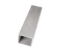 Tubería de acero inoxidable 2 tubos cuadrados de acero inoxidable 304 500 mm longitud, tubo plan0 for soporte rectangular(15x15x2mm)
