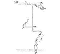 Tubería de alta/baja presión, aire acondicionado TRISCAN 9010 11011 para OE 64