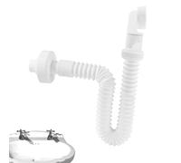 Tubería de del pozo - SIPHon ajustable a 3.57x1.97 pulgadas a 360 ° para una instalación flexible, de a prueba de fugas con diseño anti-blog, manguera de lavabo de sala