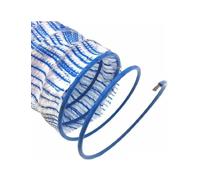 tubería de drenaje de penetración suave, Tubo de drenaje francés corrugado de alambre de acero perforado azul, longitudes múltiples de 1 a 20 m(20m/65.6ft)