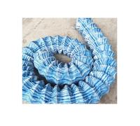 tubería de drenaje de penetración suave, Tubo de drenaje perforado de 6 pulgadas de poliéster no tejido con alambre de acero azul, varios tamaños, 1 pieza(100m/328ft)