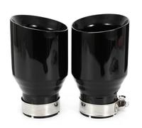 Tuberia De Escape 2 Piezas De Accesorios Para Coche Tubo Escape Universal Acero Inoxidable + Punta Silbato De Sonido Para Coche(60MM -76MM)