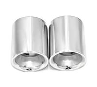 Tuberia De Escape 2 Piezas De Punta Escape Acero Inoxidable Para Mazda Para Enclave Para CX5 CX30 CX4 2022-2024 Silbato De Sonido Para Coche(Plata)