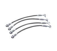 Tubería de Freno Aceite Ajuste para Nissan Patrol GQ Y60 4 Uds Kit de manguera freno trenzado reemplazo reparación