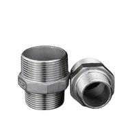 Tubería de gasóleo de agua de acero inoxidable con boquilla reductora hexagonal macho BSPT de 1/8 a 1 pulgada(NO9)