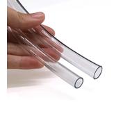 Tubería de plástico transparente, tubo flexible, vinilo PVC 3 m grado liviano, tubos manguera, tubería resistente al aceite, multiusos(ID 3mm x 5mm OD)