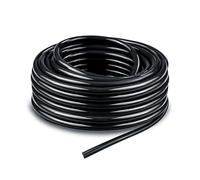 Tubería de riego de jardín de educación física flexible tubería de riego de césped negro de servicio pesado para plantas para exteriores y patio 8mm(1/4in) 100m(328ft)