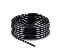Tubería de riego, manguera riego jardín, plantas invernadero para sistemas microgoteo, tubo flexible, línea microgoteo PVC negro, preciso jardines, huertos y hileras 12mm 5m(16ft)