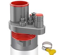 Tubería de sumidero - tubo flexible de 10x11 cm Ligero, conector de polipropileno, extensión de manguera de desechos ajustable | Kit de plomería debajo del fregadero para baño, ducha, bañera, casas ro