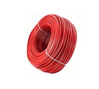 Tubería flexible de PVC for cables, for protección de cables, conductos eléctricos ignífugos, cubierta for gestión de cables automotrices(Red,DxT: 0.39x0.02inch)