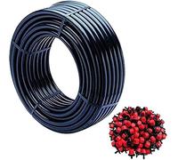 Tuberia Riego por Goteo 16mm 100 metros | 100 Gotero Regulable Riego | Goteros para Riego por Goteo | Goteros para Riego Macetas | Goteros Regulables | Para Tuberia de Goteo Jardin