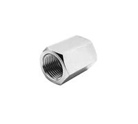 Tuberías Acoplamiento adaptador de tubería de alta presión de acero inoxidable con rosca hembra métrica M3 M4 M5 M6 M8 M10 M12 M14 M16 M18 M20(M3x0.5 2pcs)