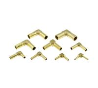 Tuberías Conector de manguera de latón con púas, codo recto en T, 2, 3 y 4 vías, 4 mm, 5 mm, 6 mm, 8 mm, 10 mm, 12 mm, 14 mm, 16 mm, 19 mm y 25 mm(L 2 Way,6mm)