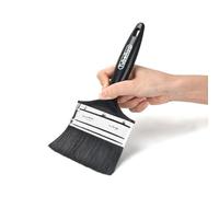 TubeRoo Pincel de pintura de 100 mm, pincel de superficie y pincel para barniz, pincel fino para barniz, aceite de madera y pintura de pared, pincel para barniz de madera, pincel plano, pincel de
