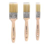 TubeRoo Pinceles de pintura premium de 25, 37, 50 mm, juego de pinceles de pintor profesional, pincel para barniz, aceite de madera y pintura de pared, pincel para barniz para manchas de madera, juego