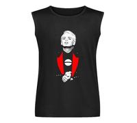 Tubeway Army Replicas Down In The Park Period Sleeveless T-Shirt Man's Fashion Cotton Black Vest Tank Clothes, Negro , M