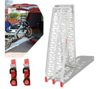 Tubiaz 1X Rampa de Carga,Rampas de Carga 340 kg, Antideslizante Rampa de Carga,Aluminio Rampa Plegable, para Coche, Remolque, Motocicleta, Bicicleta, ATV, Coches