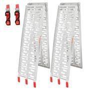 Tubiaz 2X Rampa de Carga, Rampa Plegable Carga de hasta 680 kg,Antideslizante Rampas de Carga,Aluminio Rampa de Acceso,para Coche, Remolque, Motocicleta, Bicicleta, ATV, Coches