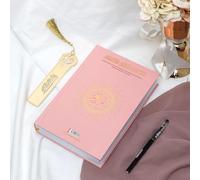 Tubibu Corán sombreado para trazar: Mushaf de tamaño mediano para escribir con el lápiz, trazado completo Corán 17 x 24 cm (rosa)