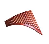 Tubo 22/25 De Rendimiento Profesional Flauta De Pan De Bambú Amargo Caja De Aleación De Aluminio Bajo De Tubo Largo Izquierdo(C,25)