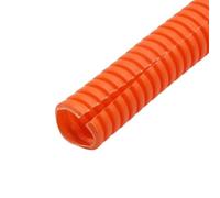 tubo acanalado flexible del conducto, Manguera de rosca corrugada aislada PP, funda protectora alambre tubería plástico, 11,6mm-34,5mm, flexibilidad 5 metros(Orange,AD 34.5 x ID 29mm)