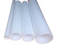 Tubo acrílico blanco de 20 mm × 3 mm × 500 mm - Tubo hueco transparente duradero for acuarios, pantallas de lámparas LED y refrigeración de PC 1 pieza