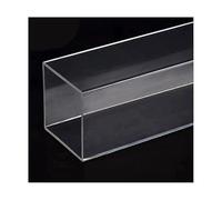 Tubo acrílico cuadrado transparente, Longitud cuadrada de acrílico del tubo PMMA del tubo 105m m for tamaños múltiples del sistema de refrigeración por agua de DIY(35mmx35mmx2mmx105mm)