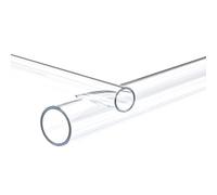 Tubo acrílico rígido transparente, Clear Rigid Plastic Pipe 11-15mm OD 1-3mm WT 500mm 2pcs Water Drainage Lighting Decoration