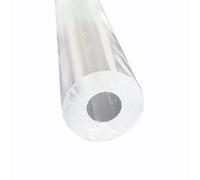 Tubo acrílico rígido transparente, Tubo acrílico PMMA de varios tamaños, 240mm, for sistemas refrigeración por agua, plomería, proyectos bricolaje(OD 12 x ID 8mm)