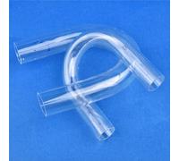 Tubo acrílico transparente Accesorios de tubería acrílica en forma U for acuario, conector acodado transparente for pecera, accesorios tubo aire, 2 uds(32mm)