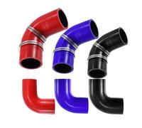 Tubo Admisión Aire Acoplador Admisión Manguera Silicona Para Conjunto Reductor Tubo Intercooler Para Seat Para Leon 1M 32/51/57/63/70/76/89MM ID Codo 90 Grados Toma Aire(51mm ID Black)