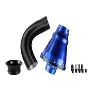Tubo Admisión Aire Filtro De Aire Universal Para Coche, 76mm, Cabezal Seta, Fuelle Entrada, Filtro 3 Pulgadas, SUV, Limpiador Tuberías Frío Alto Flujo Toma Aire(Azul)