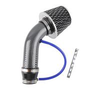 Tubo Admisión Aire Frío Tubo Ventilación Para Coche Nuevo Aluminio 76 Mm Universal Para Carreras Sistema Admisión Aire Frío Kit Inducción Turbo Con Entrada(Carbon Style)
