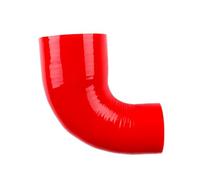 Tubo Admisión Aire Manguera Codo Reductor 90 Grados, Color Rojo Brillante, Intercooler Silicona, ID Tubo 64-80 83 85 89 90 100 102 Mm, Acoplador 3 Toma Aire(ID70-90mm)