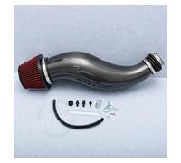Tubo Admisión Aire Para Civic 1992-2000 EG EK Tubo De Entrada De Aire De Coche De Fibra De Carbono Real Con Filtro De Aire Rojo Toma Aire(Red air filter)
