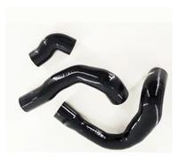 Tubo Admisión Aire Para Ford Para Focus RS MK3 Kit De Actualización De Manguera Turbo Boost De Silicona De 4 Toma Aire(Negro)