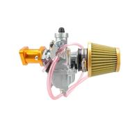 Tubo Admisión Alto Rendimiento Para Carburador Colector Principal Kit Filtro Aire Para VM22 Para Predator, Para GX160 Y Para GX200 Carburador Motocicleta Universal(Green)