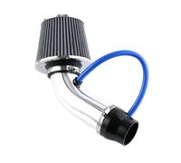 Tubo Admisión Aluminio Con Filtro De Aire Cónico Entrada De 76mm De Admisión De Aire Frío Universal Para Carreras De Coches Kit Tubo De Inducción Turbo Kit Admisión Aire(Silver)