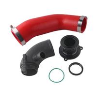 Tubo Admisión De Aire Frío Para Coche Manguera Admisión Silicona Silenciador Codo Entrada Turbo Eliminación Para Modelos 2015+ V8 MK3 A3 S3 TT EA888 3.ª Generación(Rojo)
