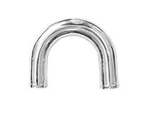 Tubo Admisión Tubo Aluminio Tipo LS Tubo Entrada Aire Frío Universal De 76mm Y 3,5 Pulgadas Para Coche De Carreras Turbo De Alto Flujo 0/45/90/180 Grados Kit Admisión Aire(63mm 180)